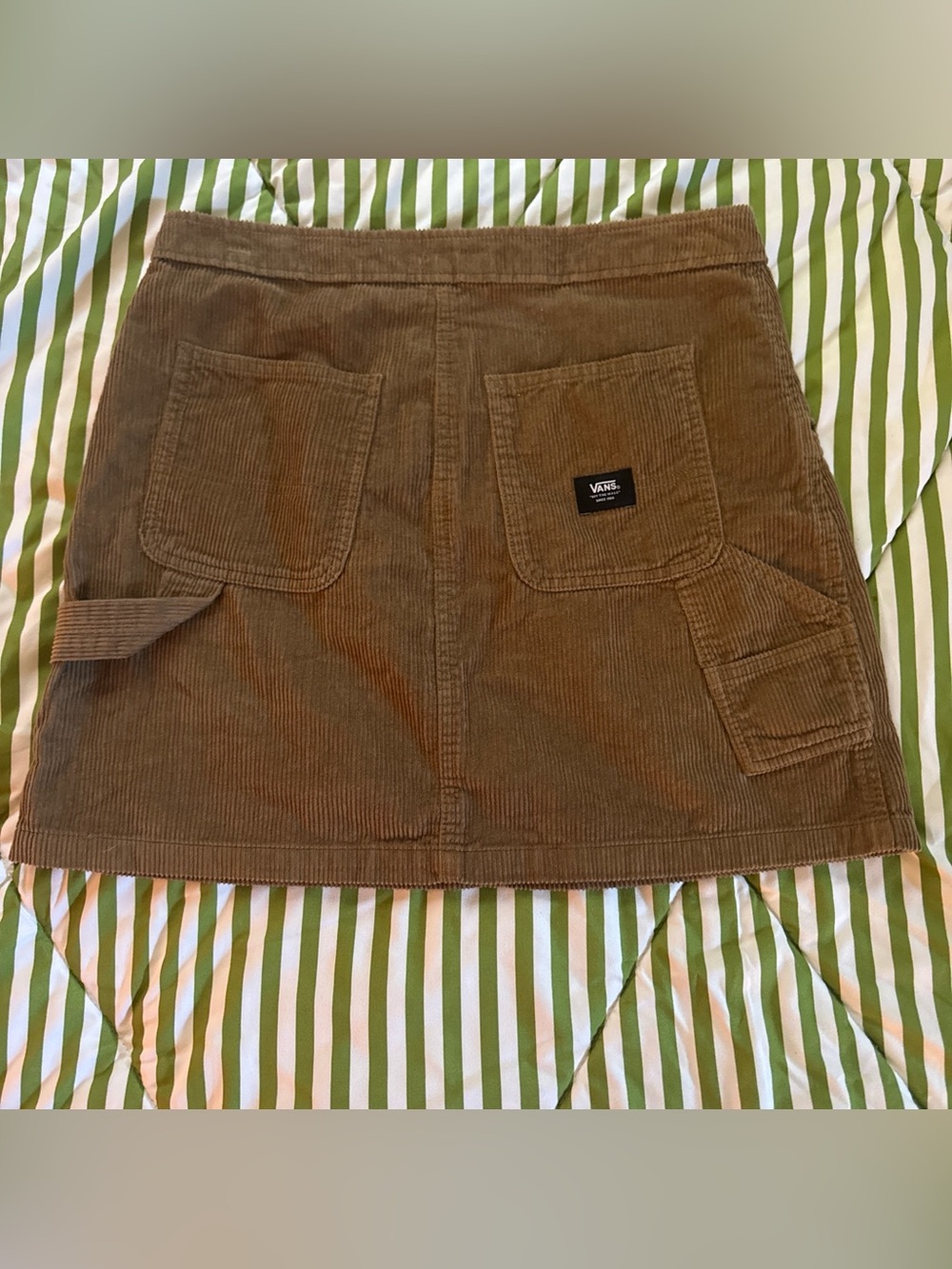 Vans Brown Corduroy Cargo Pocket Skirt